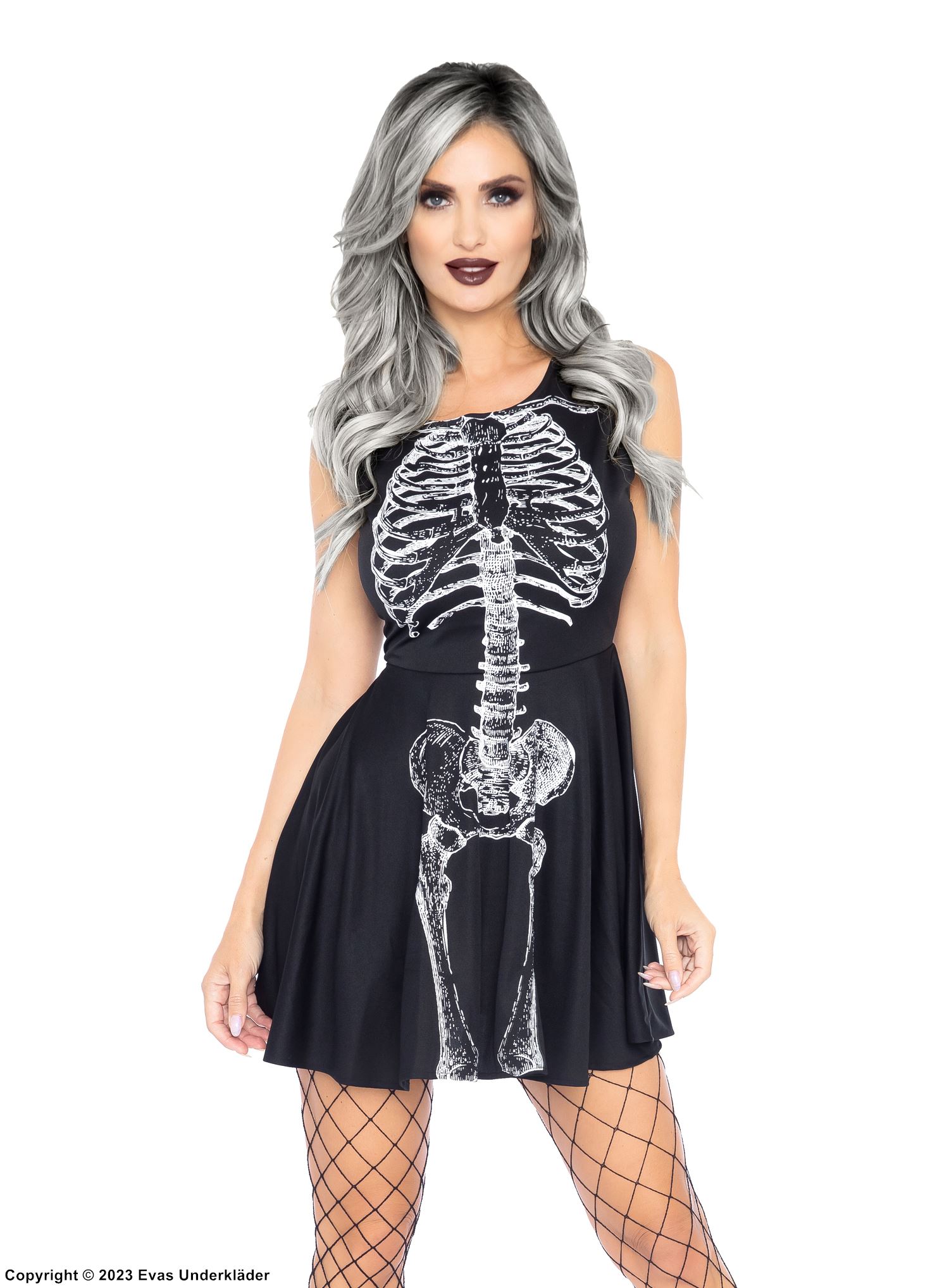 Halloween theme, costume dress, skeleton